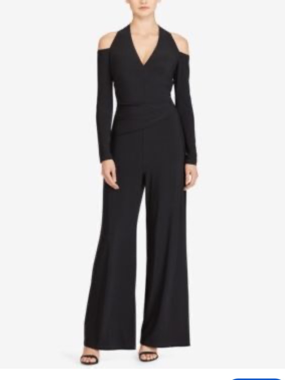 NWT Lauren Ralph Lauren Black Cold Shoulder Jumpsuit